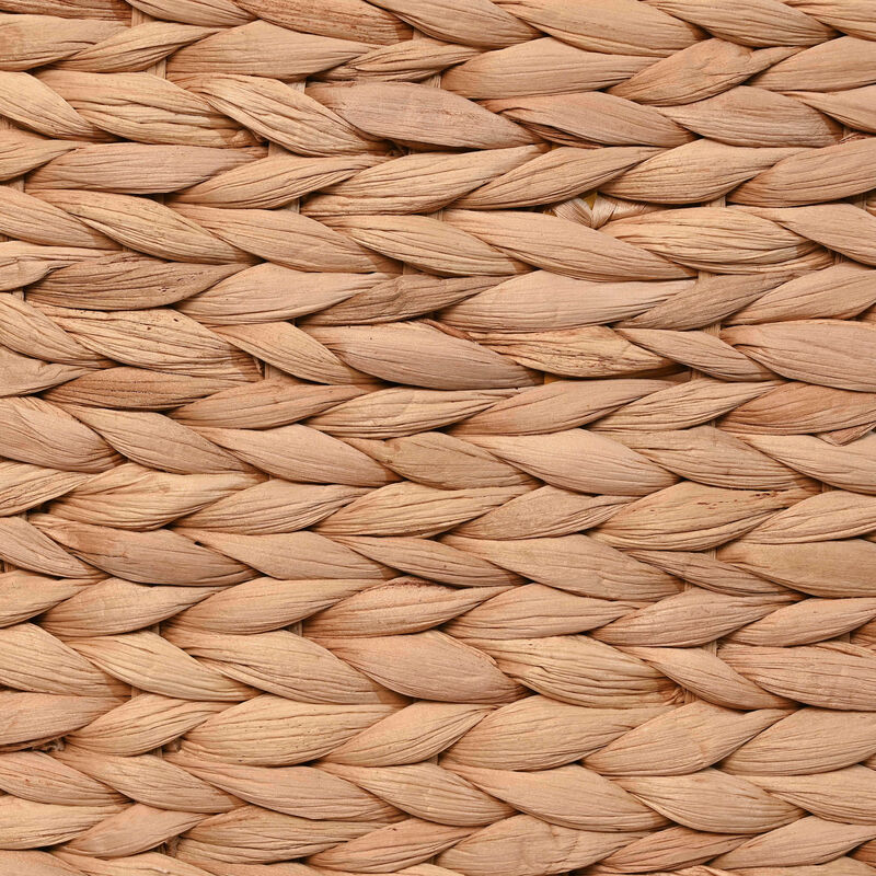 Sawyer Classic Farmhouse Handwoven Hyacinth 2-Section Collapsible Laundry Hamper with Washable Liner