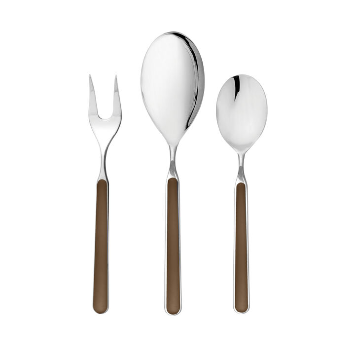 Fantasia 3-Piece Serving Set in Tobacco