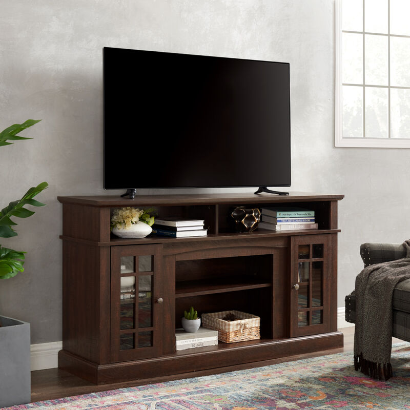 Streamdale Modern 65" TV Stand with Open/Closed Storage, Espresso