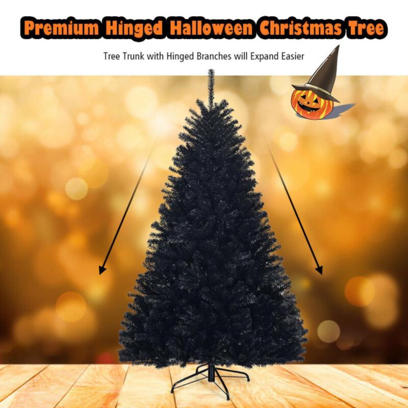 Hivvago 6 Feet Hinged Artificial Halloween Christmas Tree