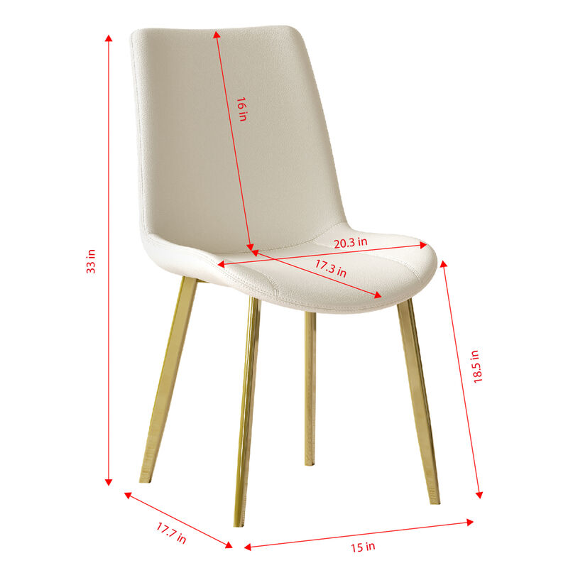 GOODSILO Modern Industrial Design Dining Chairs Set of Four with Ergonomic Comfort image number 2