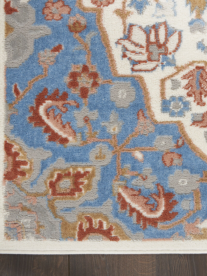 Elation ETN09 Ivory/Blue 9' x 12' Rug