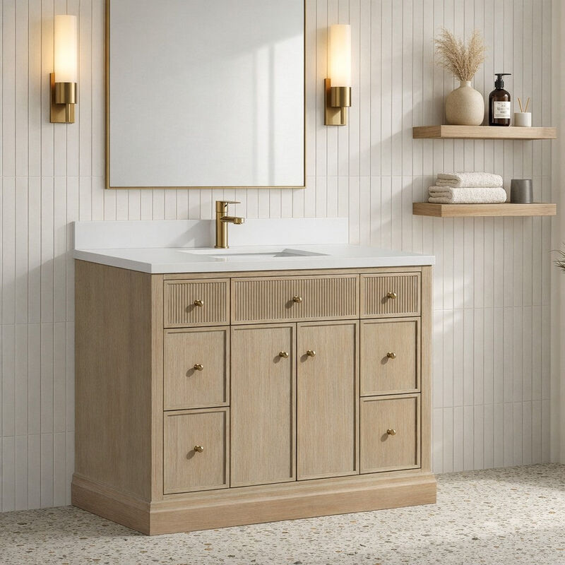 Redondo 42" Bathroom Vanity Ash Oak image number 2