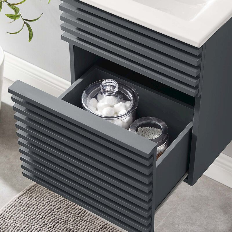 Render 18" Wall-Mount Bathroom Vanity image number 8