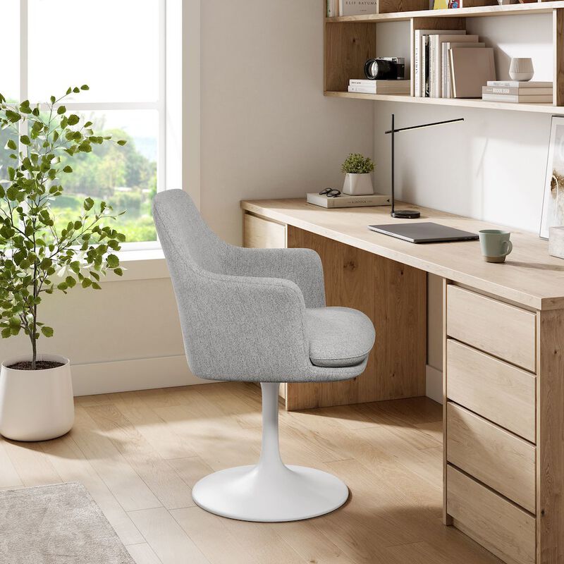 Lippa Swivel Dining Upholstered Armchair image number 8