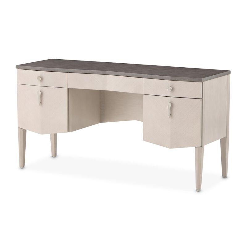Michael Amini Fantosini Vanity Desk - Silver Mist