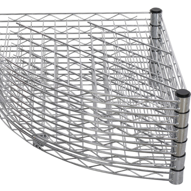 ELEMENT ACE 6 Tier Heavy Duty Free Standing Corner Wire Shelf Rack for Kitchen Bathroom and Office Storage Organization image number 4