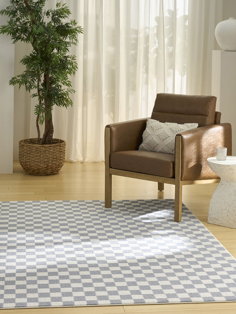 Serenity Home SRH10 Ivory/Blue 5'3" x 7'3" Rug