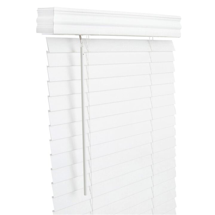 Living Accents  2 in. Faux Wood Cordless Blinds