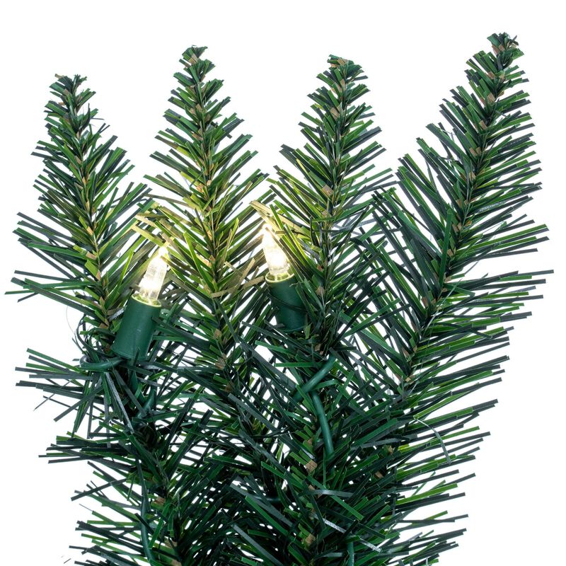 Vickerman 50' Camdon Fir Artificial Christmas Garland - Warm White LED Mini Lights - Seasonal Indoor Commercial Decor - Reliable and Durable image number 2