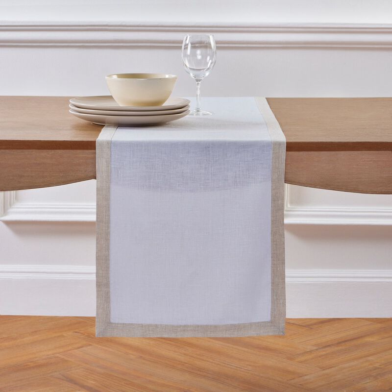 Solino Home 100% Pure Linen Table Runner - Classic