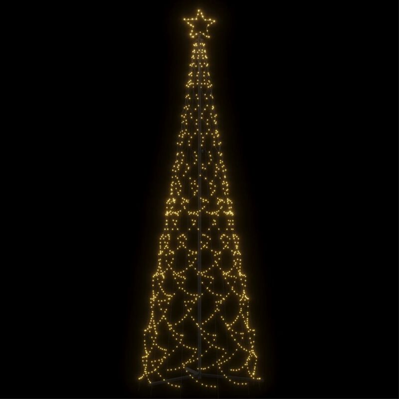 vidaXL Christmas Cone Tree Warm White 500 LEDs 39.4"x118.1"