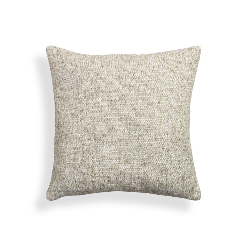 Poh Washed Beige Boucle 16" Square Accent Pillow image number 0
