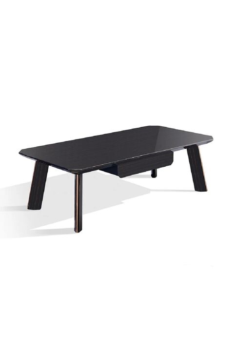 1-Drawer Ebony Coffee Table | OROA Modern Chadwick
