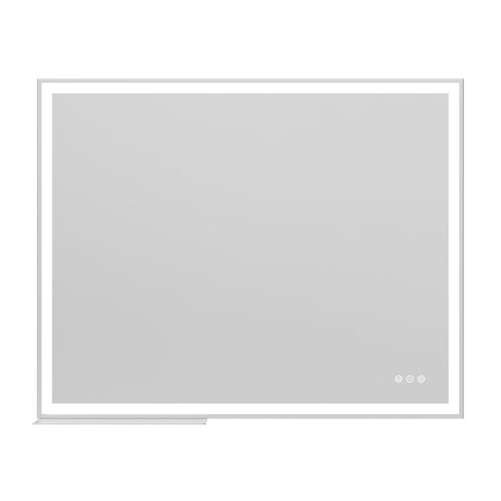 ELEMENT ACE 32x40 Inch Wall Mounted LED Bathroom Vanity Mirror with Adjustable Lighting Anti-Fog Touch Control Memory Function Smart Large Bathroom Mirror