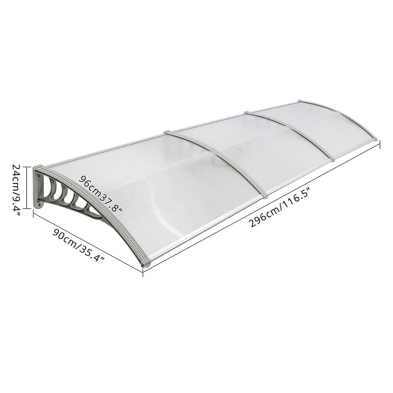 Outdoor Door & Window Canopy, Weatherproof Rain Cover Eaves