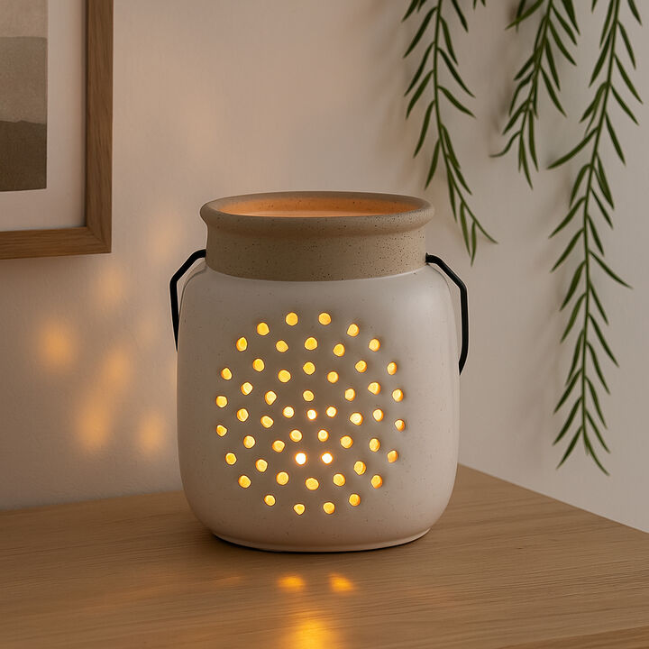 Flower Cut-Out Lantern