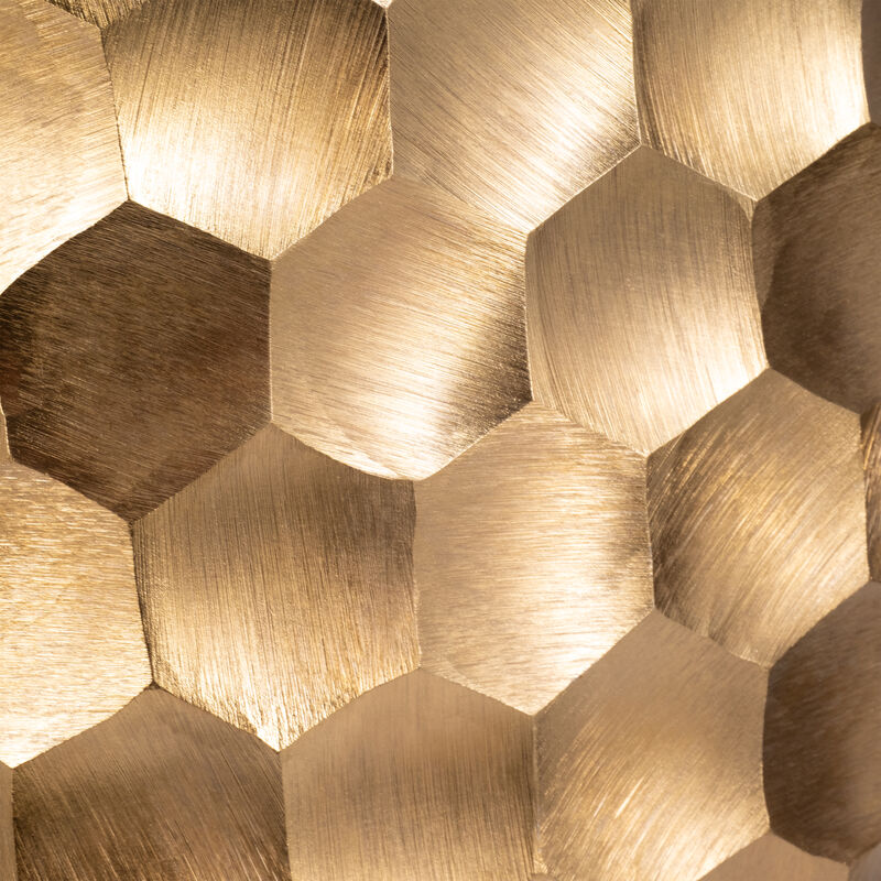 Metal 24" Honeycomb Vase, Gold image number 4