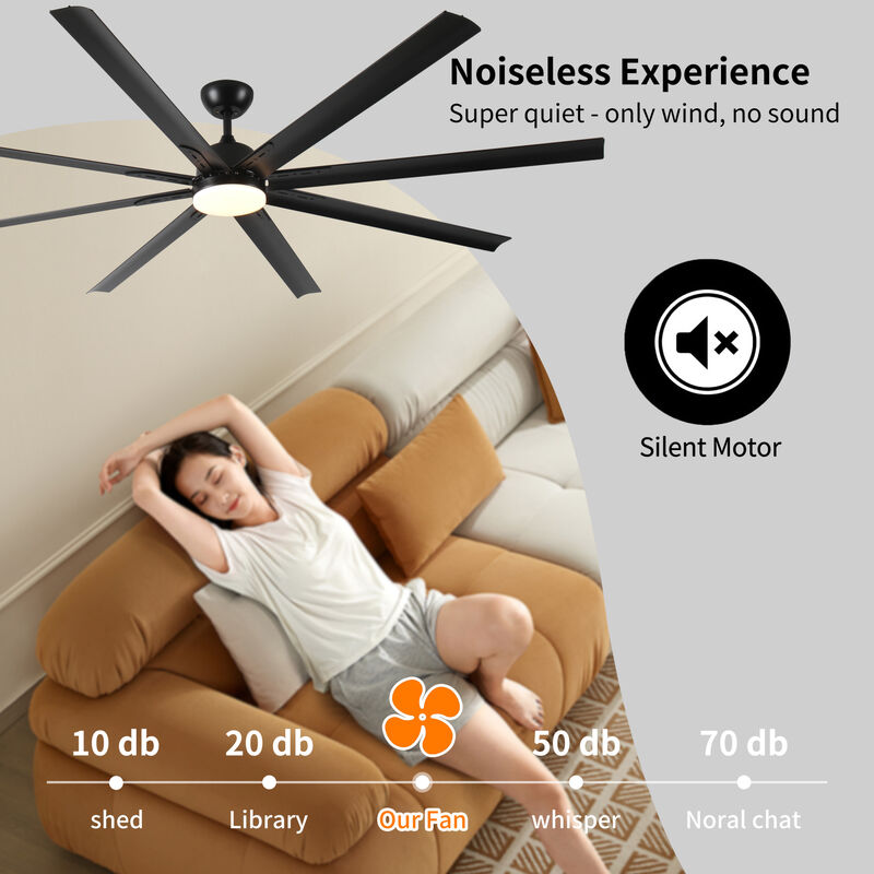 ELEMENT ACE Super Large Energy Efficient Ceiling Fan with Remote Control and Reversible Airflow image number 6