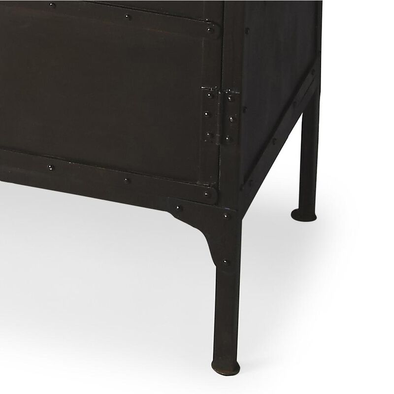 Butler Specialty Company Owen Industrial Chic Console Cabinet, Black