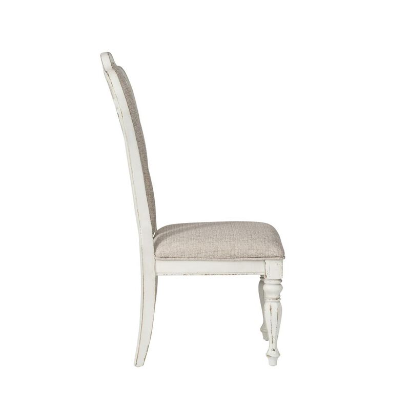 Liberty Furniture Magnolia Manor Splat Back Up Side Chair, W20 x D25 x H45, White