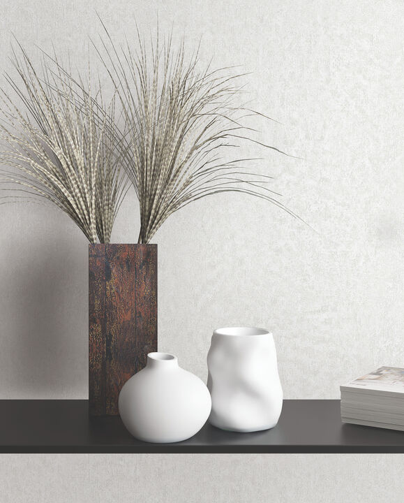 Jemma White Distressed Wallpaper