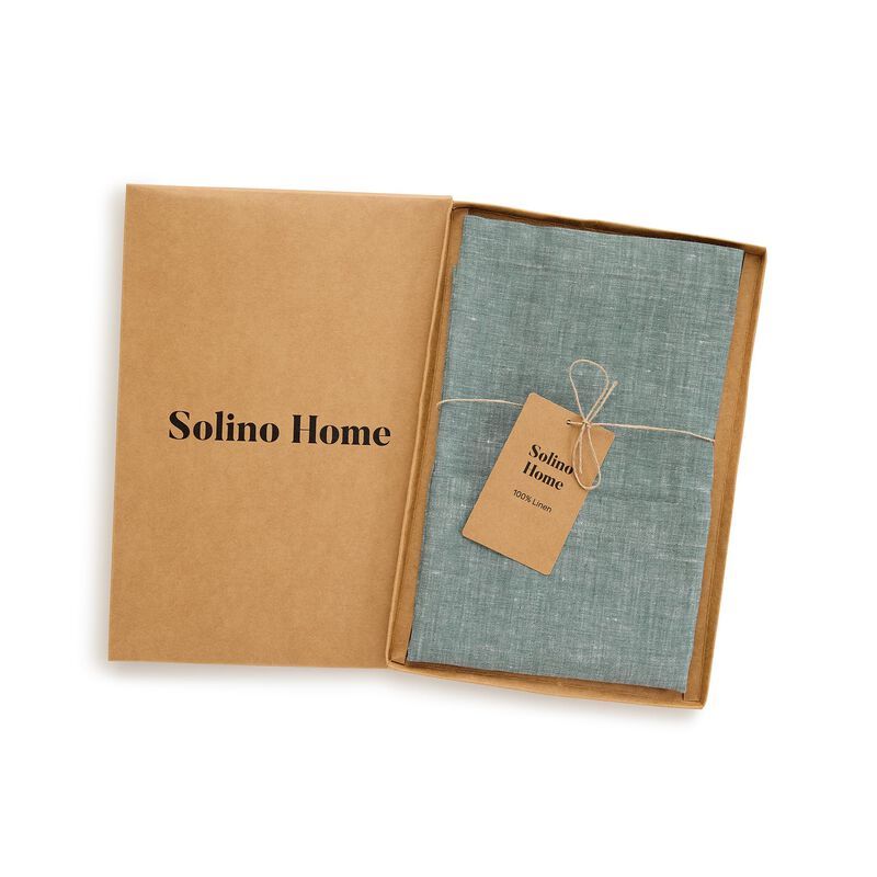 Solino Home 100% Pure Linen Bistro Apron - Kitchen Linen image number 1