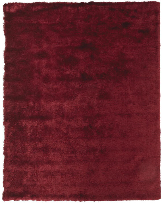 4 X 6 Red And Purple Shag Tufted Handmade Area Rug