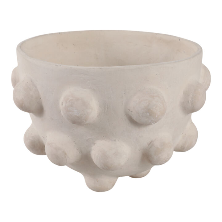 Large Hobnail Paper Mache Bowl