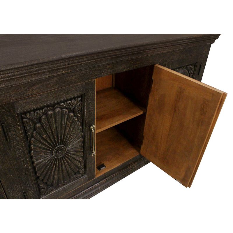 Alex Hamilton Athena 4-Door Sideboard in Antique Black image number 5