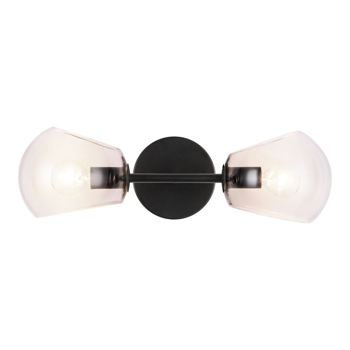 Willow 17-in 2 Lights Damp-Rated Wall/Vanity Light