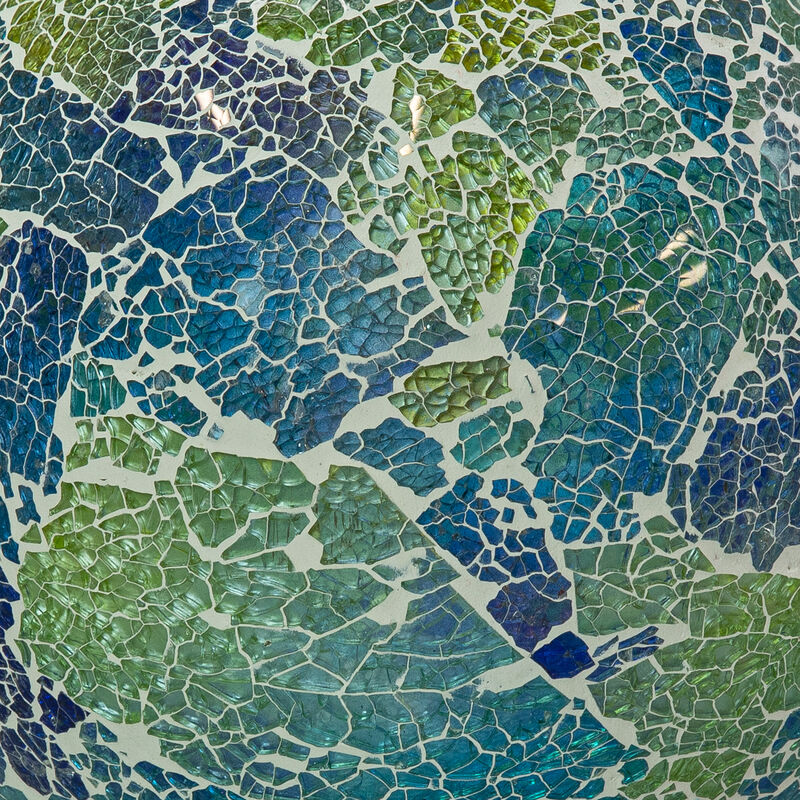 Sunnydaze Azul Terra Crackled Glass Mosaic Gazing Globe - 10 in - 2pk image number 3