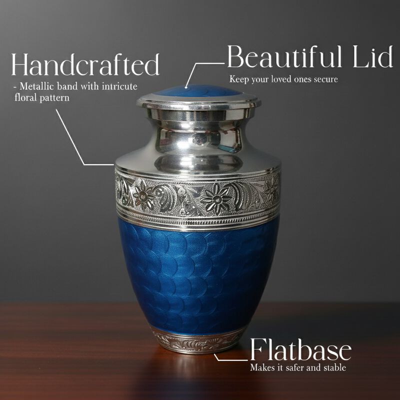Engraved Memorial Urn with Textured image number 4