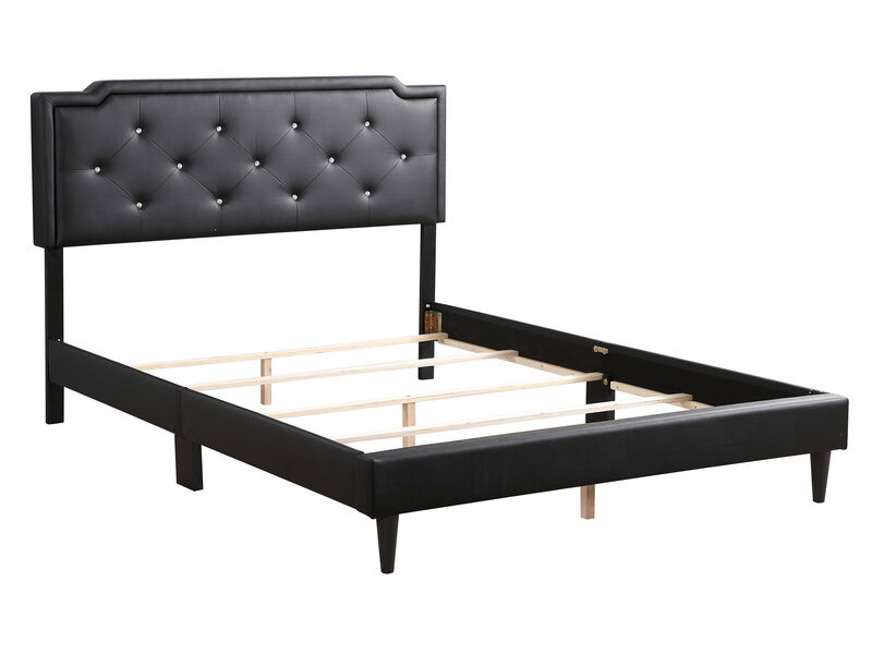 Deb Jewel Tufted Full Panel Bed