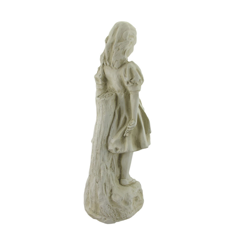 19 Inch Alice in Wonderland Museum White Garden Statue-RESIN image number 2