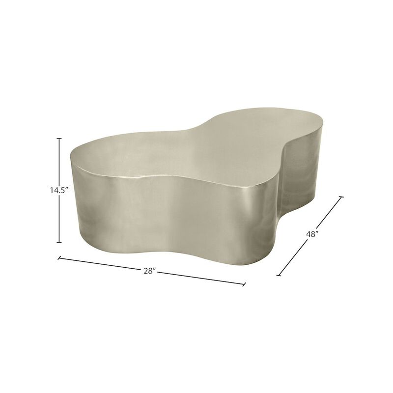 Meridian Furniture Tevere Silver Coffee Table