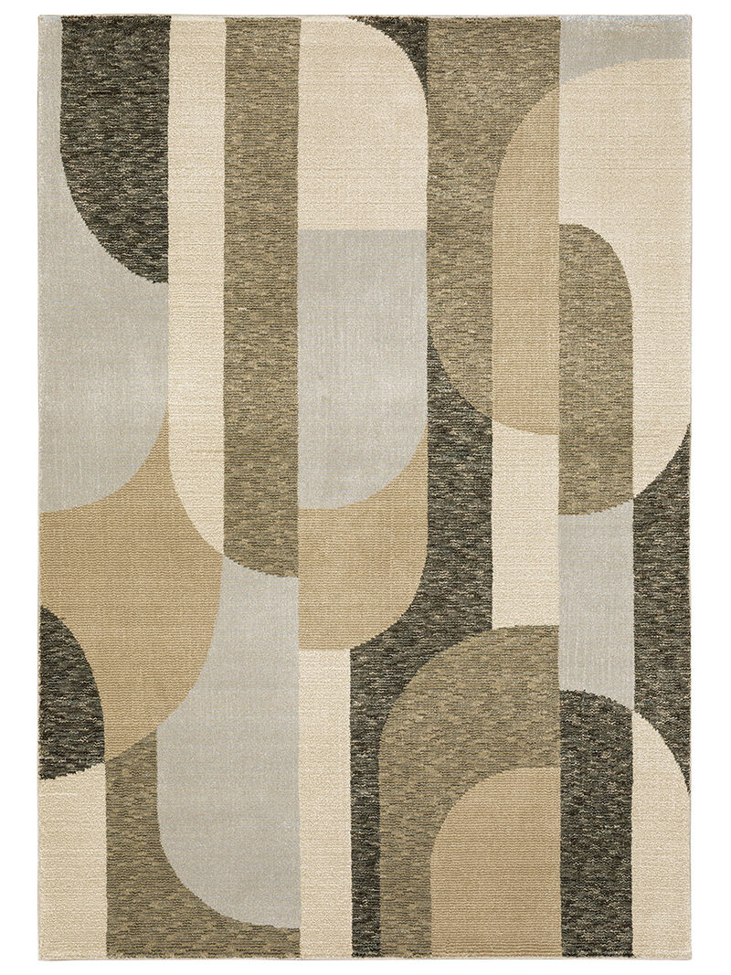 Strada 02 7'10" x 10'10" Brown Rug image number 0