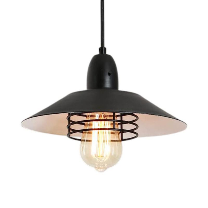 Retro Industrial Pendant Lighting, Adjustable Hanging Ceiling Lamp for Dining Room & Living Space