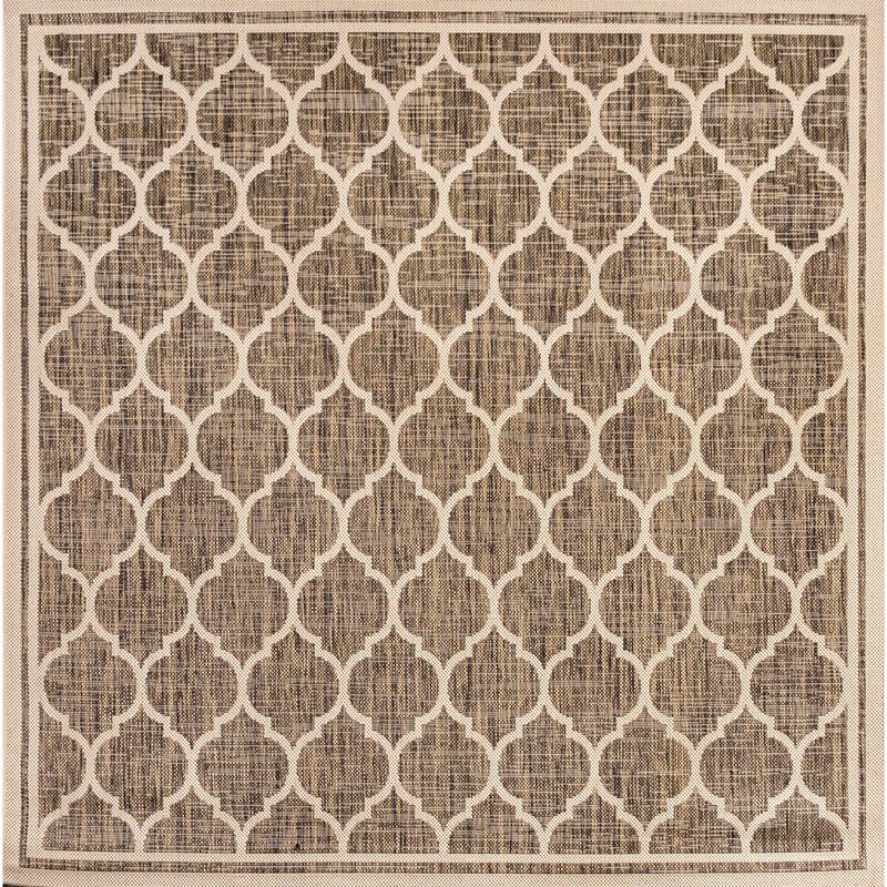 Trebol Moroccan Trellis Textured Weave Area Rug