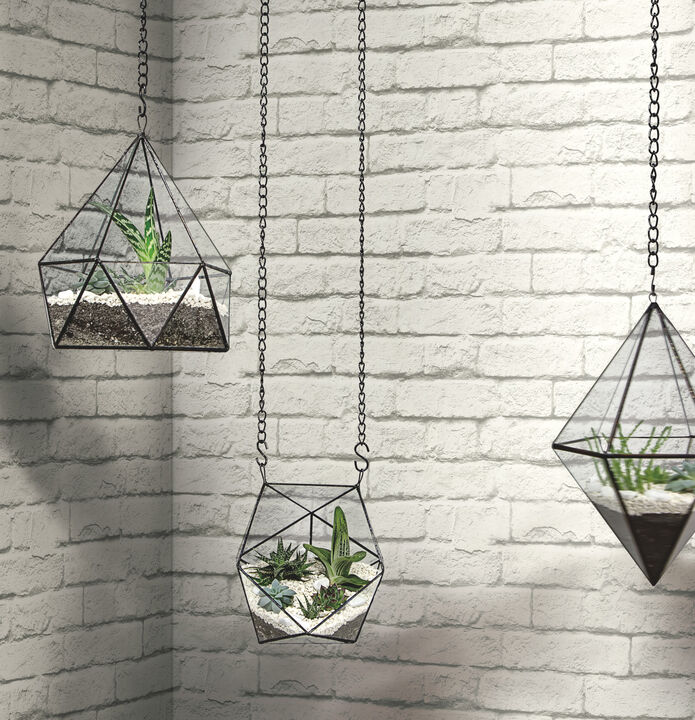 Brick & Mortar White & Grey Wallpaper