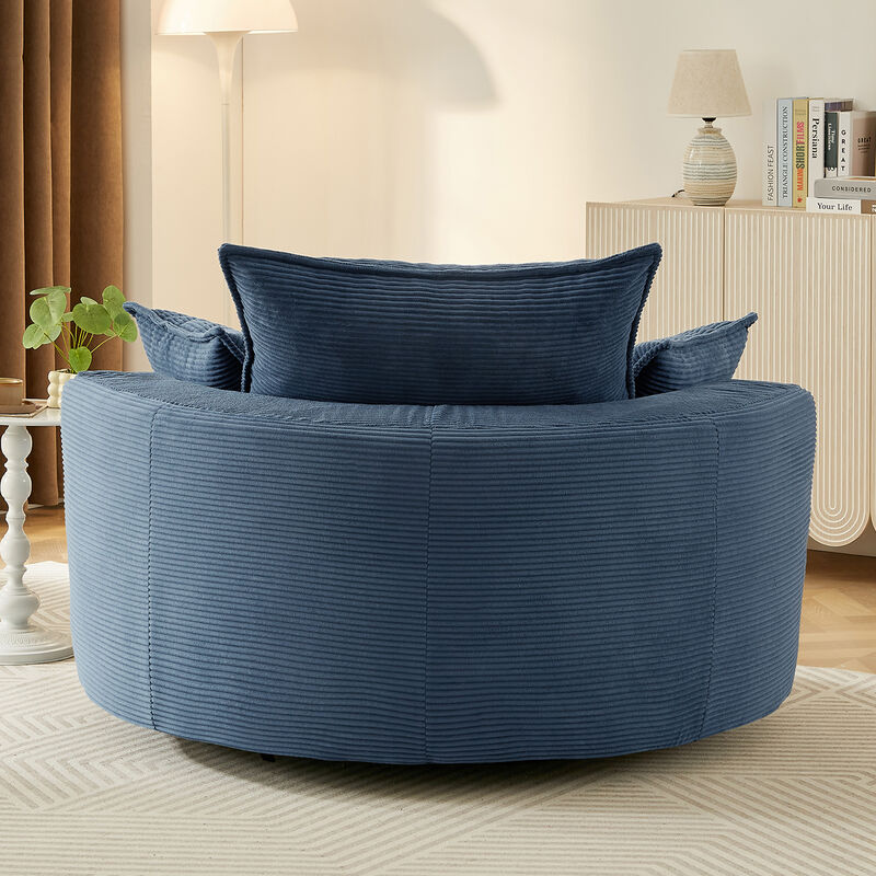 Merax 360° Swivel Sofa Chair Accent Barrel Chair