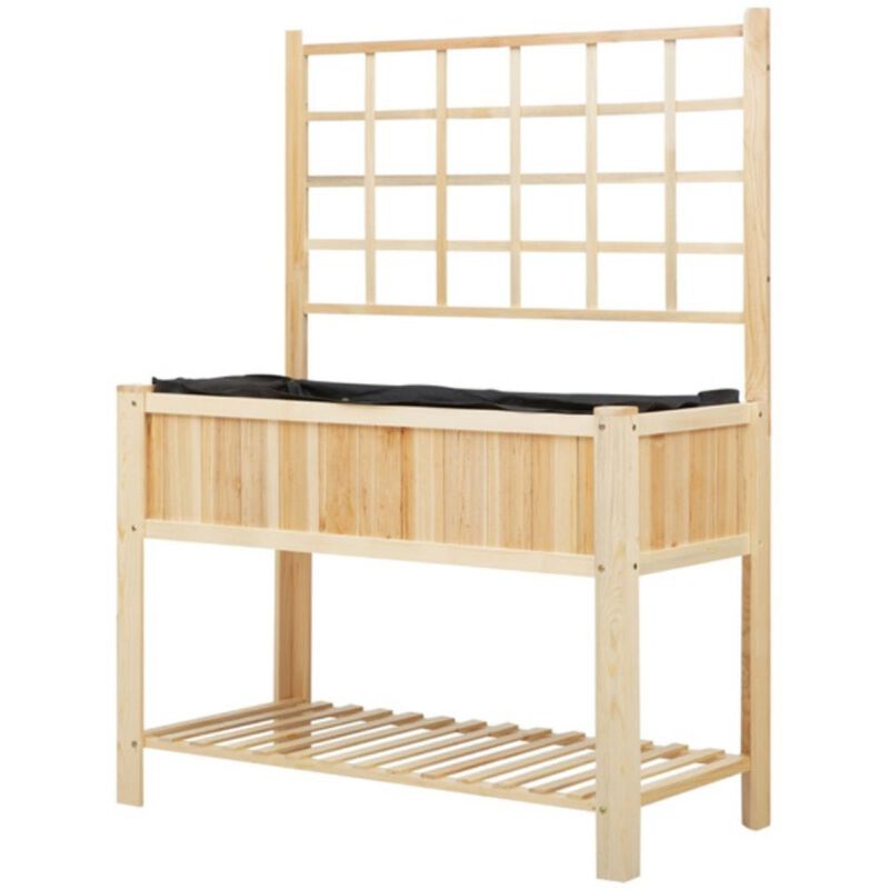 Flower Shelf, Planter Box & Garden Box Plant Stand for Indoor & Outdoor Gardening Display