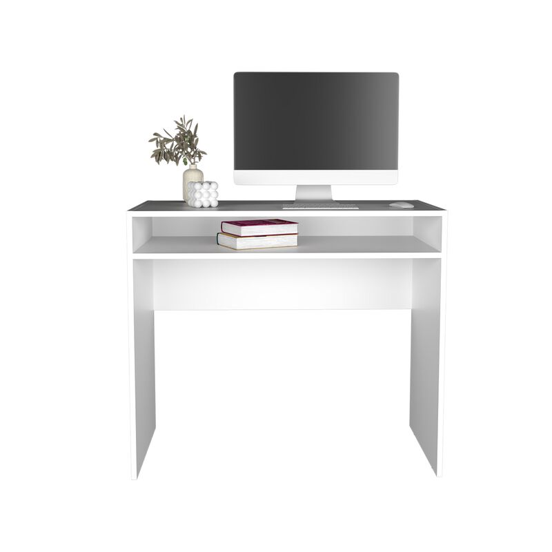 Craig Computer Desk 30.6" H, with 1 Shelf, Black