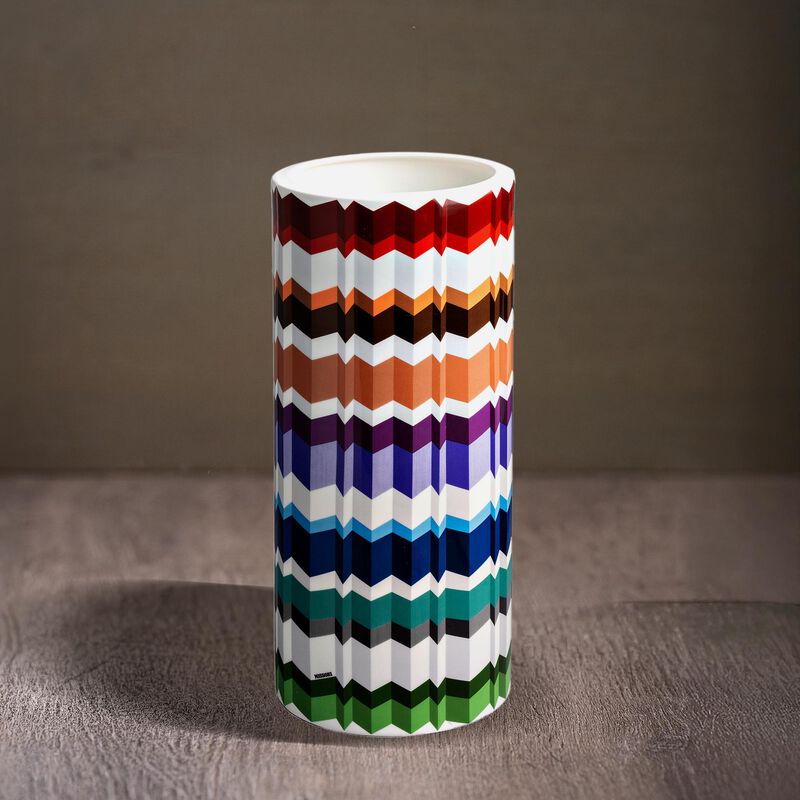 High Vase WAVES, diam. 6.3", H 14.17" image number 2