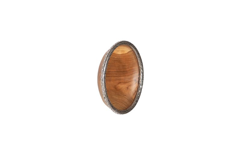 Teak Wood Bowl Small Wall Art