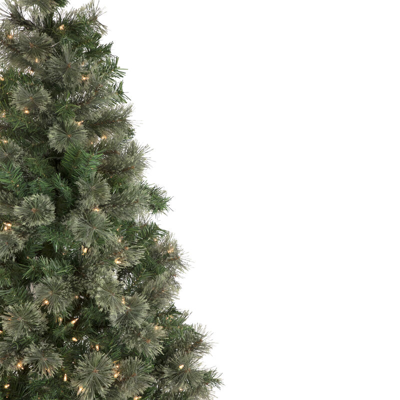 6.5' Pre-Lit Oregon Cashmere Pine Artificial Christmas Tree  Clear Lights