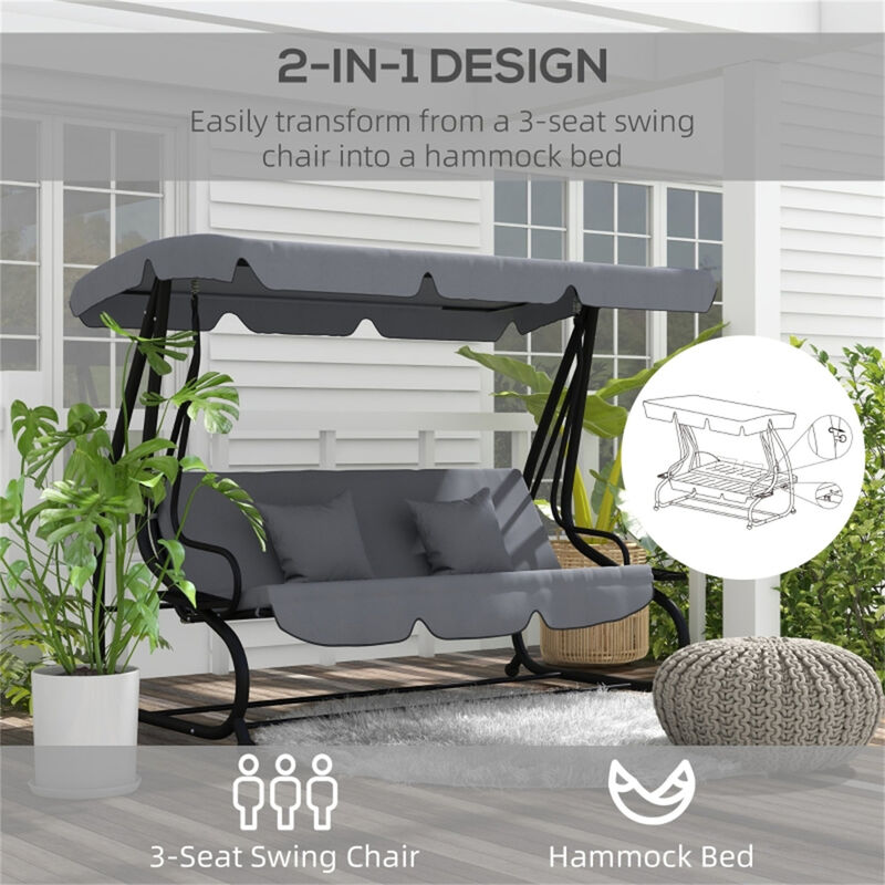 Outdoor Patio Swing Chair for Garden Porch and Backyard Relaxation