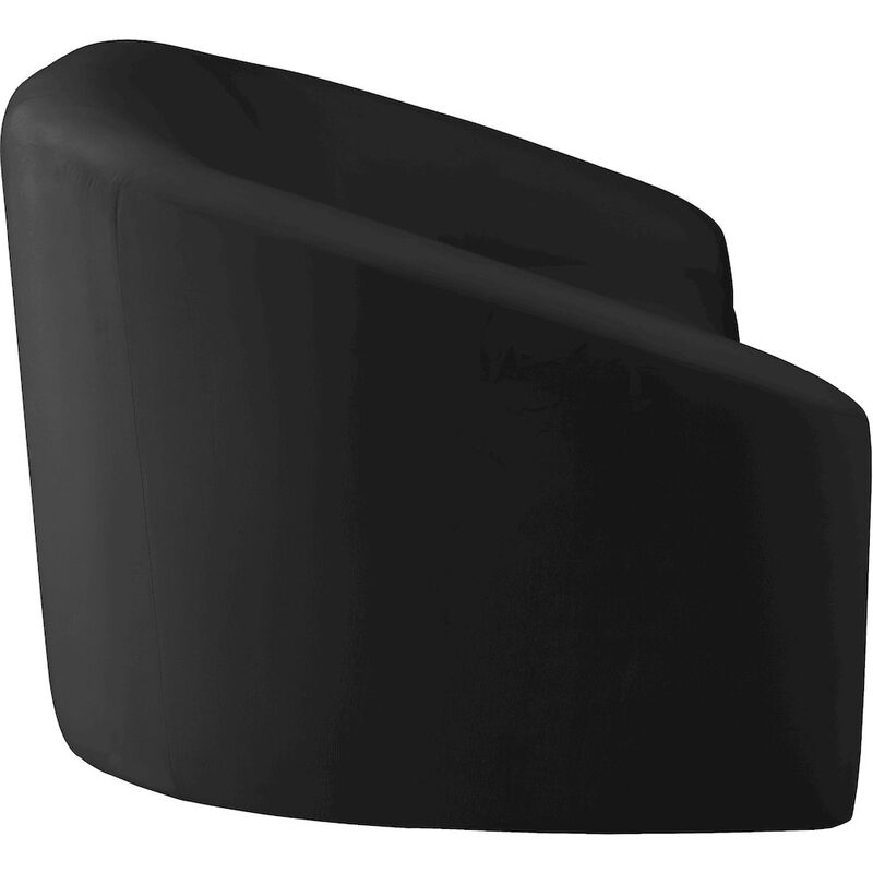 Meridian Furniture Riley Black Velvet Loveseat