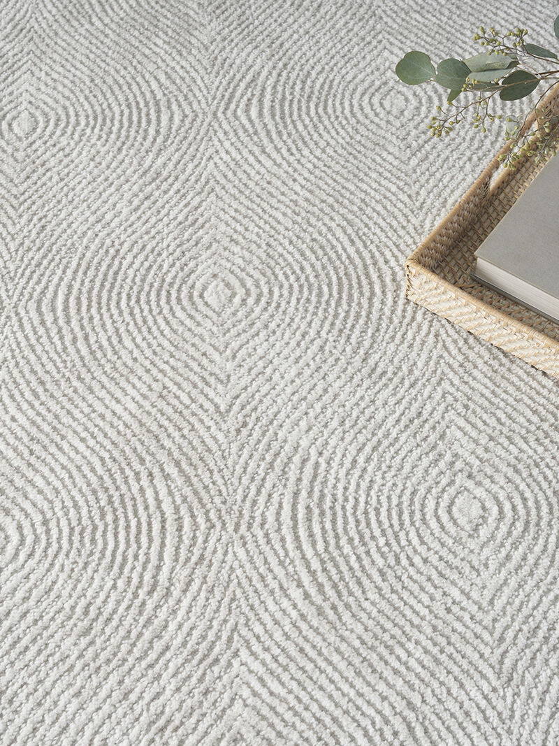 Dew DEW03 Silver 5'3" x 7' Rug