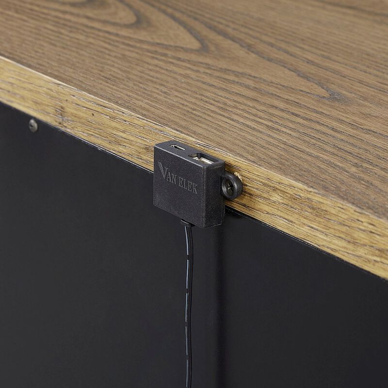 Aurora 2 Drawer Nightstand W/ USB - Latte